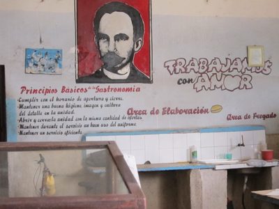 "We work for the love" of the community.  and Lenin's principles.
